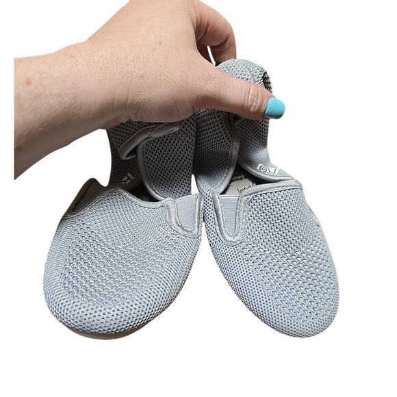 Lot of 2 Rollasole Black Gray Snakeskin Foldable Slip On Flats Womans Sz 5.5-6.5 - Picture 5 of 7